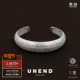 纯银Slit Light隙光手镯 UNEND止续 拉丝雕刻质感银饰 默叙