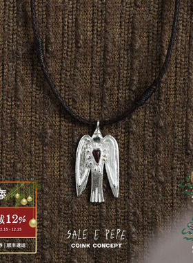 SALEEPEPE纯银风信鸟编绳项链