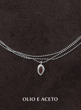 OLIOEACETO纯银花蕊吊坠项链