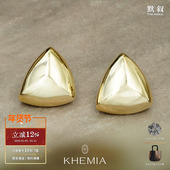 原创设计师高级质感耳饰 KHEMIA 纯银Reuleaux耳环 默叙