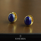 原创设计高级感椭圆银镀白金耳钉简约 KHEMIA Orb璞韵耳环 默叙