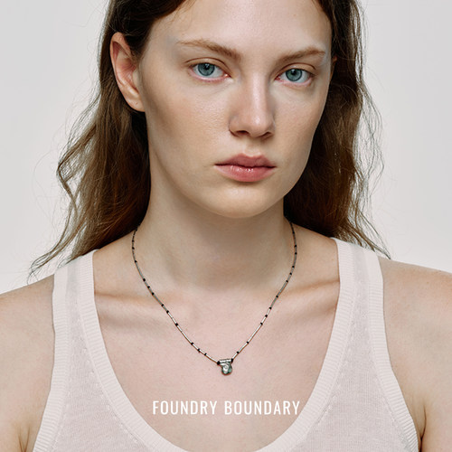 FOUNDRY BOUNDARY 小螺旋项链 原创设计师高级感吊坠锁骨链 默叙