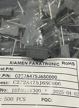 C242J333J2SC000 法拉CL23B 聚酯电容630V333J 0.033UF 小体积5MM