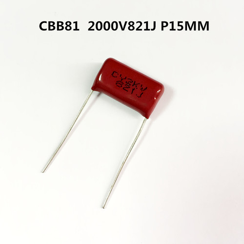 CBB81薄膜电容2000V821J 0.82nF 820nF P15MM