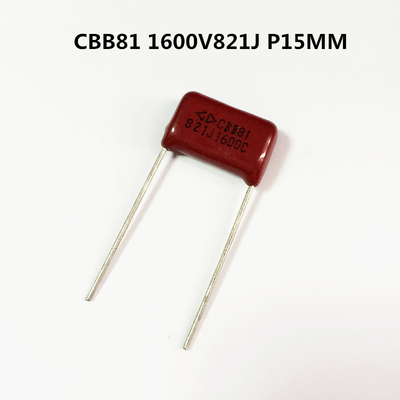 法拉CBB81薄膜电容1600V821J 0.82nF 820nF P15MM