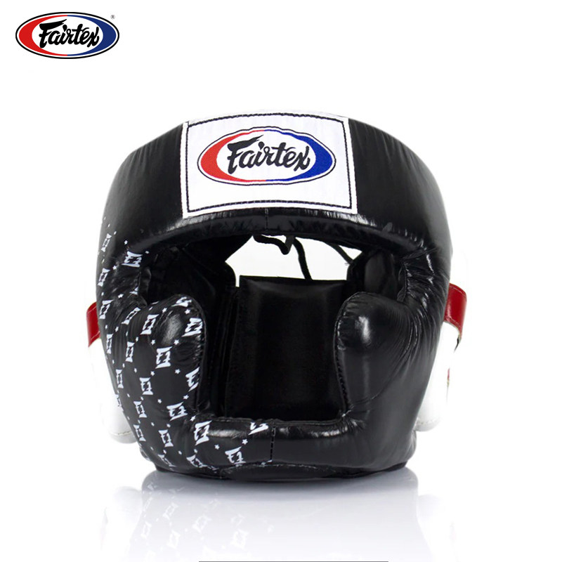 Fairtex菲泰HG10护头散打搏击训练护脸对打拳击护具成人头盔