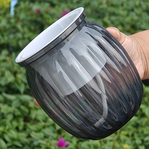 双层套盆懒人自吸水南瓜花盆