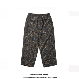 西服长裤 日系cityboy机能宽松休闲印花套装 23SS APIER39SS