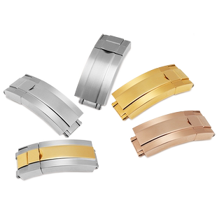 代用原装款劳力士迪通拿水鬼游艇精钢表扣折叠扣组合扣保险扣16mm