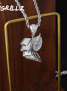 TOPGRILLZ欧美个性创意卷纸造型吊坠披萨卡通风菠萝情侣配饰