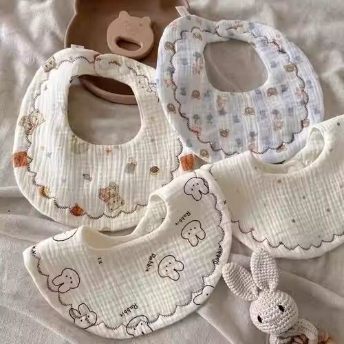 法国mxag围兜婴幼儿纱布