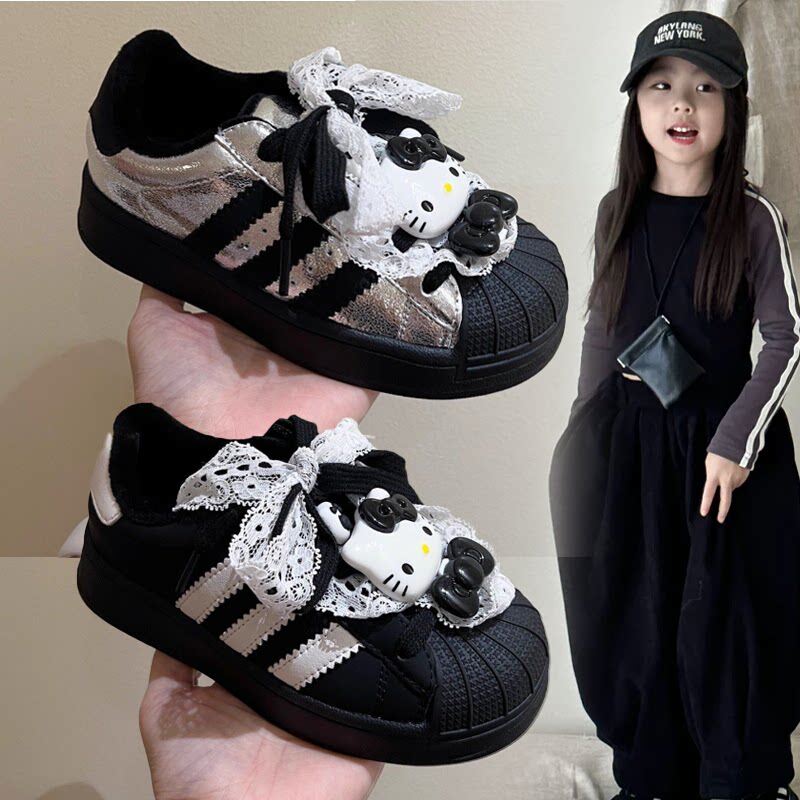 MXAG女童Kt蕾丝带运动鞋