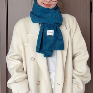 2026新款秋冬季氛围感鬼怪同款针织ins围巾秋冬季百搭女士围脖