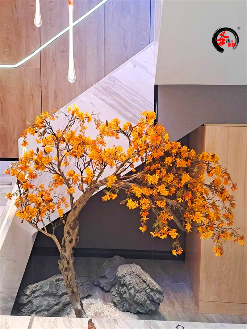 仿真海棠树 可定制规格 运费多退少补
