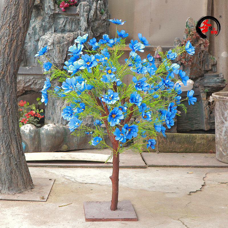 仿真扶桑树扶木树朱槿树室内外商场写字楼咖啡厅公园园林景观摆件