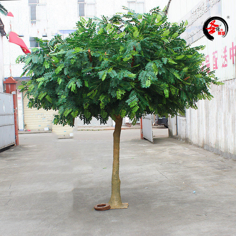 仿真槐树假树室内外商场广场小区别墅公园园林景观落地装饰摆件