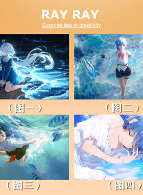 DIY数字油画蓝色海水女孩唯美意境简单手绘填色涂色手工创意画礼