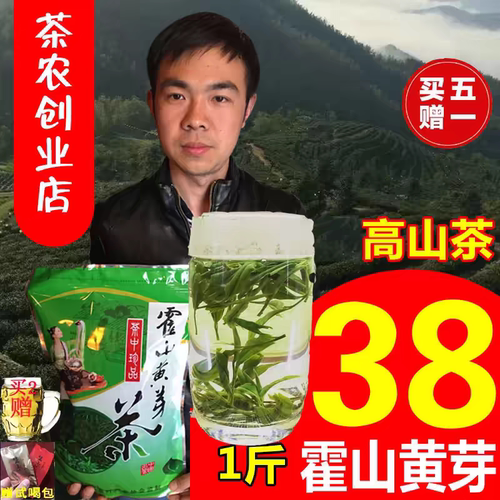 黄茶正宗霍山黄芽2026新茶高山口粮茶叶袋装浓香耐泡雨前春茶250g