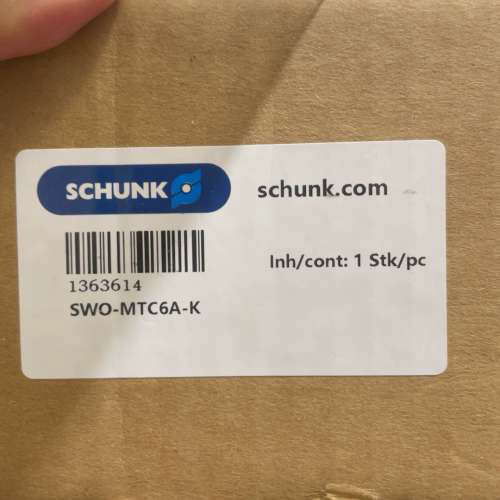 德国SCHUNK雄克SWO-MTC6A-K，正品，