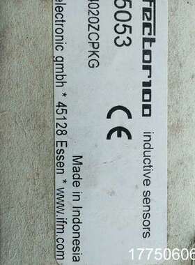 易福门IFM 近开关传感器，IV5053 IVE4020Z