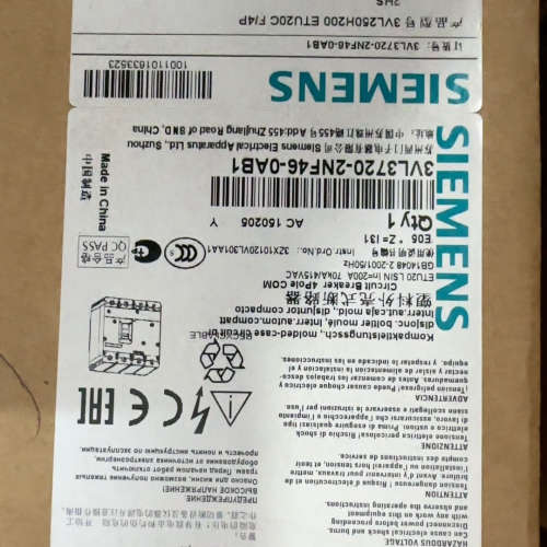 塑壳断路器 3VL3720-2NF46-0AB1 3V