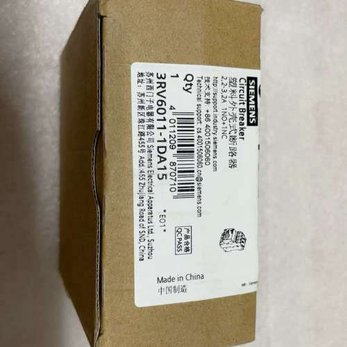 马达断路器     3RV6011-1DA10 3RV