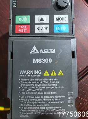 台达变频器，型号VFD2A8MS21ANSAA，0.4KW实