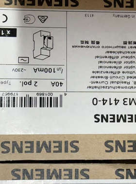 断路器 5SM3 414-0 5SM3414-0 2P