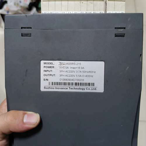 汇川伺服is500AS5R5I-215，机成色不错，功能包好