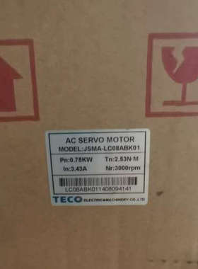 东伺服电机JSMA-LC08ABK01，功率0.75K