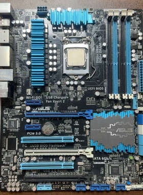 华硕主板ASUS P8Z77-V PRO 主板一片，Cpu：