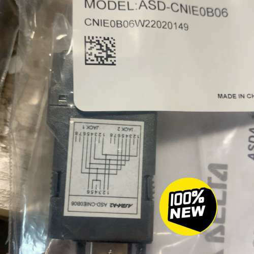 台达伺服RS485分器ASD-CNIE0B06连器转头