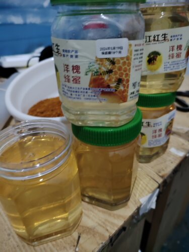 纯正新新鲜高浓度成熟洋槐蜜自家养土蜂蜜野生500克瓶装