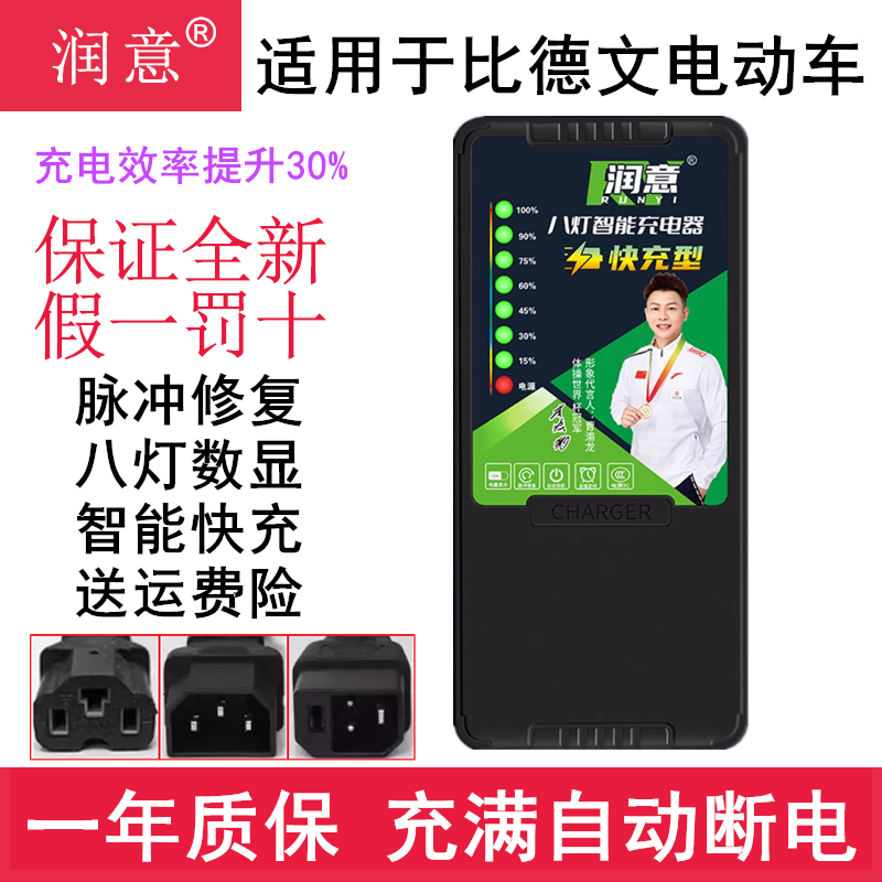 适用比德文电动车铅酸充电器断电