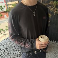 uvu long-sleeved t-shirt tokyo 26 ls T-shirt Wash, distressed, retro sports, running, fitness training thumbnail 3