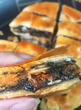 汕尾陆丰【博美虾饼】双蛋黄伍仁加料饼皮酥脆爆裂要求漂亮请勿拍