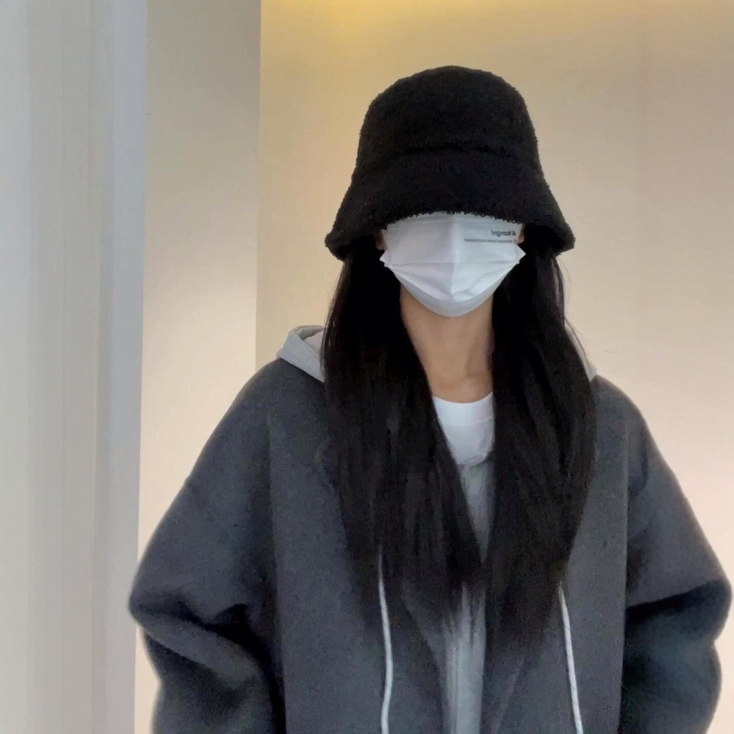 秋冬保暖显脸小大头围渔夫帽