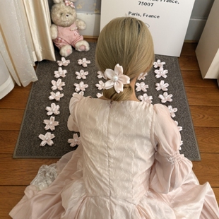 不愧是我改版了五次的小樱花发夹粉色甜美氛围感边夹花朵2026新款
