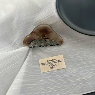 正版是不一样噢!复古琥珀抓夹太赞轻奢法式高级感气质设计感发夹