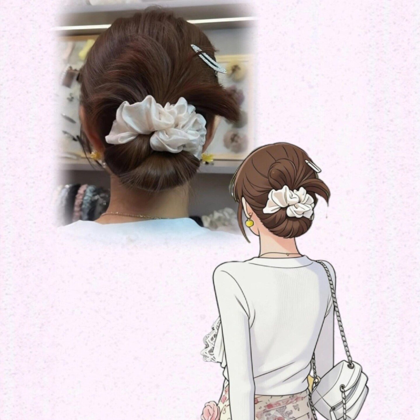 日系氛围感气质发圈温柔风精致简约大肠圈甜美光泽感头绳2026新款