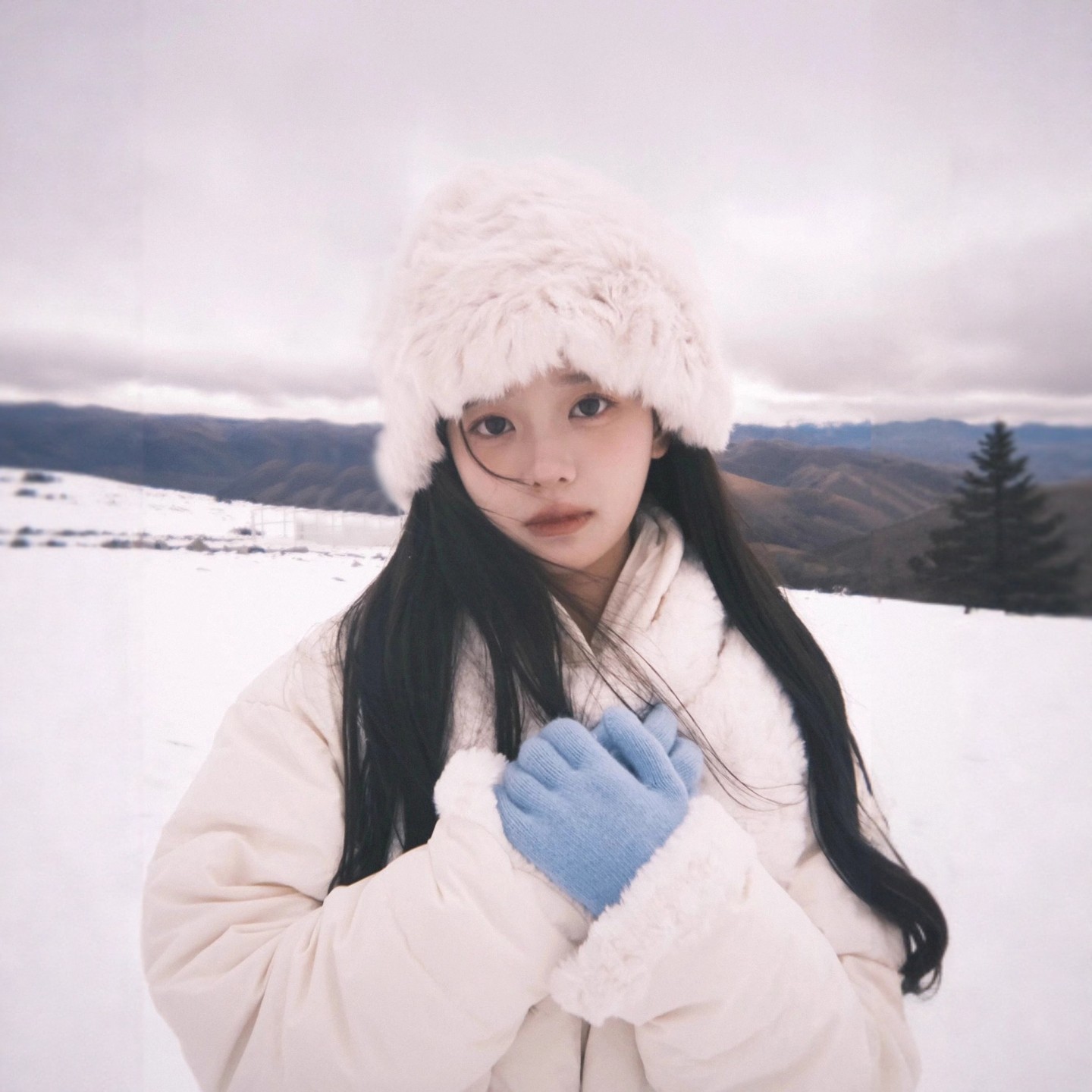 冬季保暖显脸小兔毛渔夫帽女