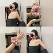 高级感温柔发圈气质慵懒风小众头绳2025年新款 直女 初恋发圈