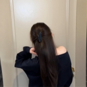 还有谁不会用倒插梳高级感波点发梳椭圆简约头饰韩系复古2026新款