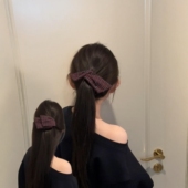 手残姐妹一个香蕉夹搞定N种造型高级感气质蝴蝶结设计感法式 头饰