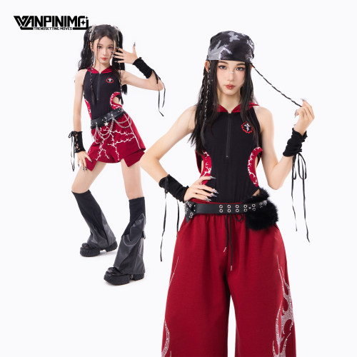顽皮尼莫女童爵士舞表演套装