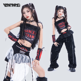 顽皮尼莫服装 秋冬女团甜酷jazz街舞走秀时髦潮爵士舞女童酷演出服
