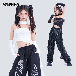 顽皮尼莫爵士舞女童服装 秋冬时髦潮酷女团甜酷jazz街舞走秀演出服