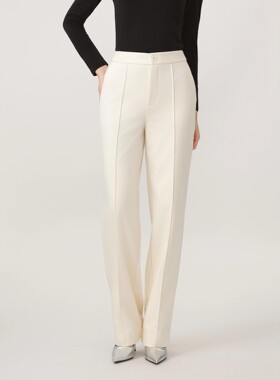 AMAS{专柜哥家}商场同款通勤休闲裤磨毛垂感加绒直筒裤女110036