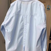 衬衣小个子宽松防晒长袖 100%棉韩系蓝色衬衫 女春夏2025款 外套早秋