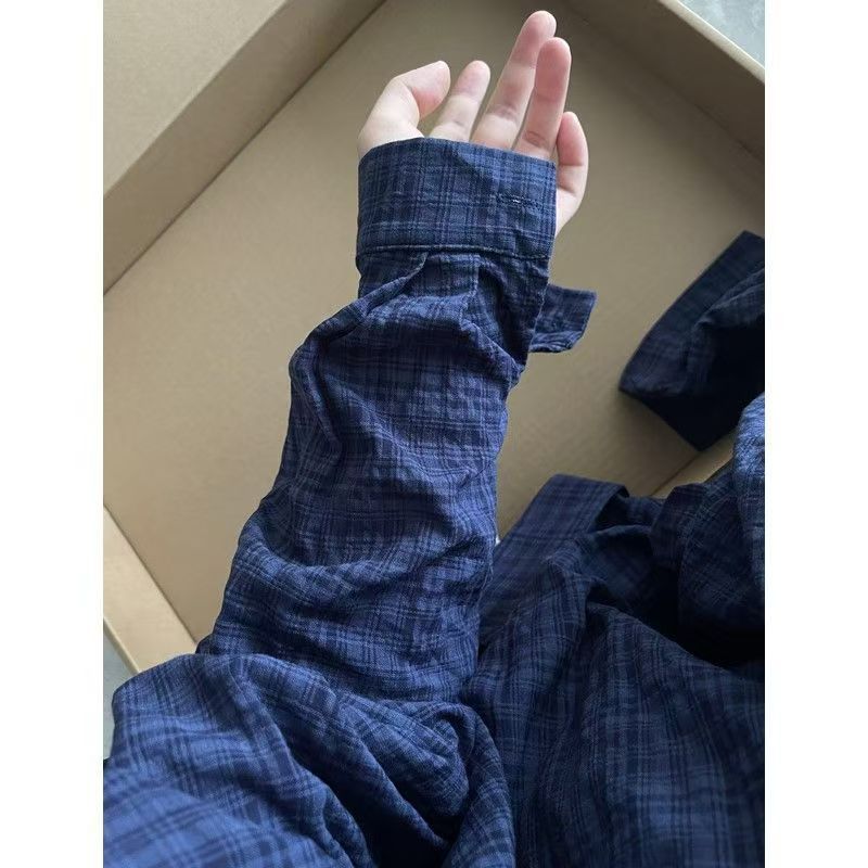 品牌剪标撤柜轻奢纯棉长袖衬衫女